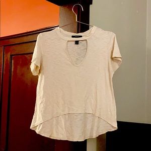 Cut-Out Neck Shirt